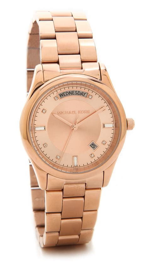 michael kors colette watch rose gold|mk rose gold watch sale.